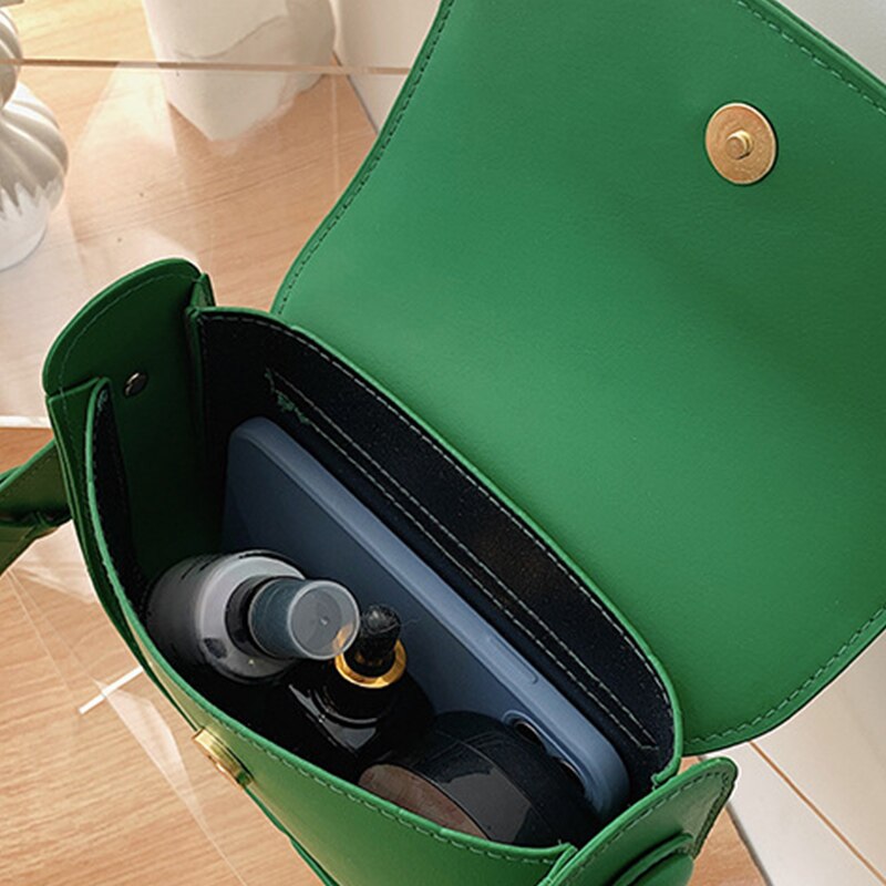 Borsa a patta semplice in tinta unita per donna borsa a tracolla in pelle PU borsa per ascelle Fashin borsa per ascelle Casual Designer borsa da donna