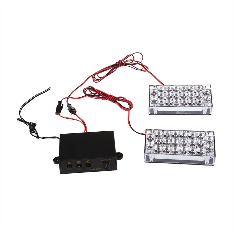 3 standen 22 led stroboscoop achterlicht knipperend wit