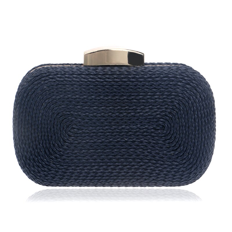 Hard Box Clutch Evening Bags Weave Womens Wedding Prom Evening Party Chain Shoulder Bags