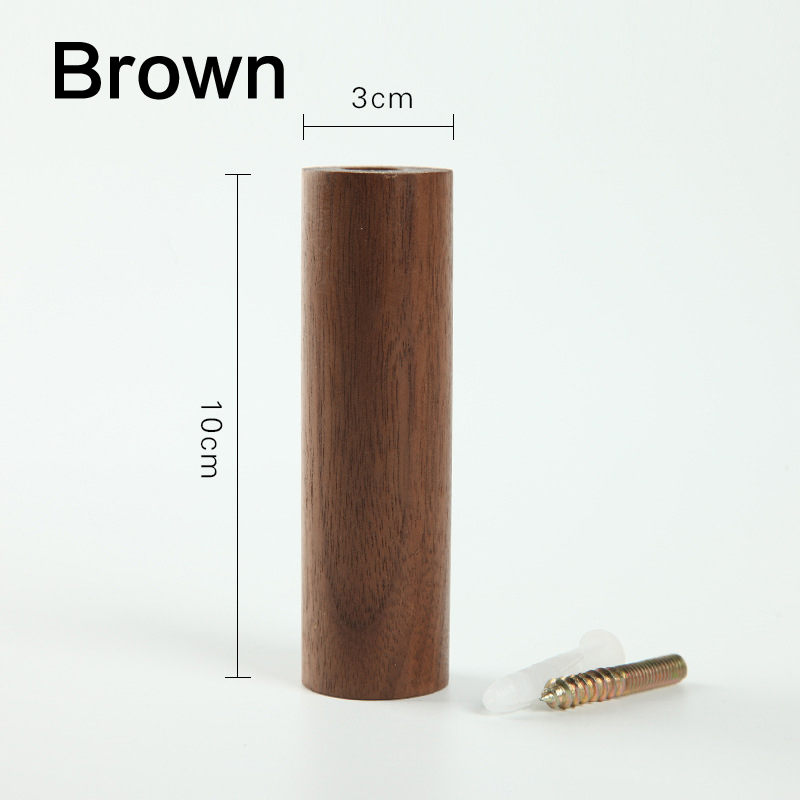 Natuurlijke houten kleerhanger Wandgemonteerde kapstok Decoratieve sleutelhouder Hoed Sjaal Handtas Opberghanger Badkamerrek: Sky Blue