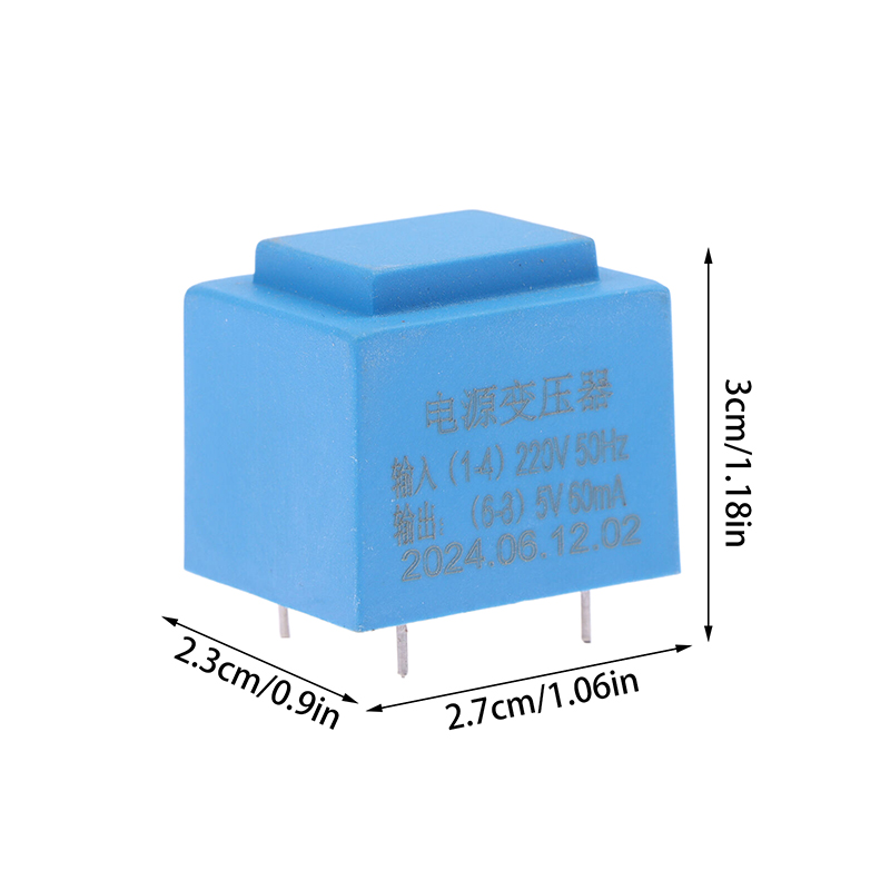 0,5 W 220 V bis 12 V Energie Mini versiegelter Stecker-in-Leiterplatte 4-poliger wasserdichter gekapselter Transformator