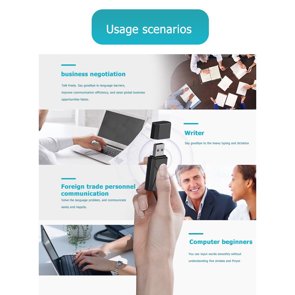 Duurzaam Usb Ai Smart Voice Vertaler Spraakherkenning Opname Om Tekst Vertaling 28 Taal Real-Time Supply