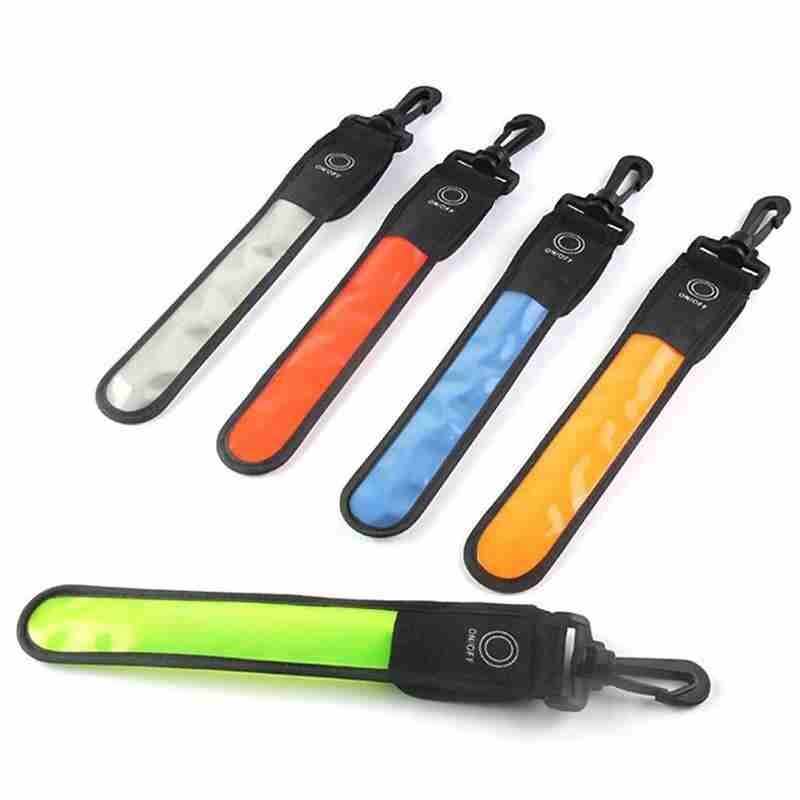 Reflective LED Light Arm Armband Strap Safety Belt Night Outdoor Accessories Reflective Lighting Pendant Decor Sports Bag Belt
