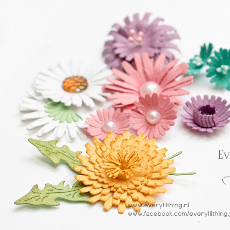 CH-plantillas de corte de Metal con flores para álbum de recortes, adornos para álbumes de fotos, manualidades de grabado en relieve para tarjetas de papel, novedad