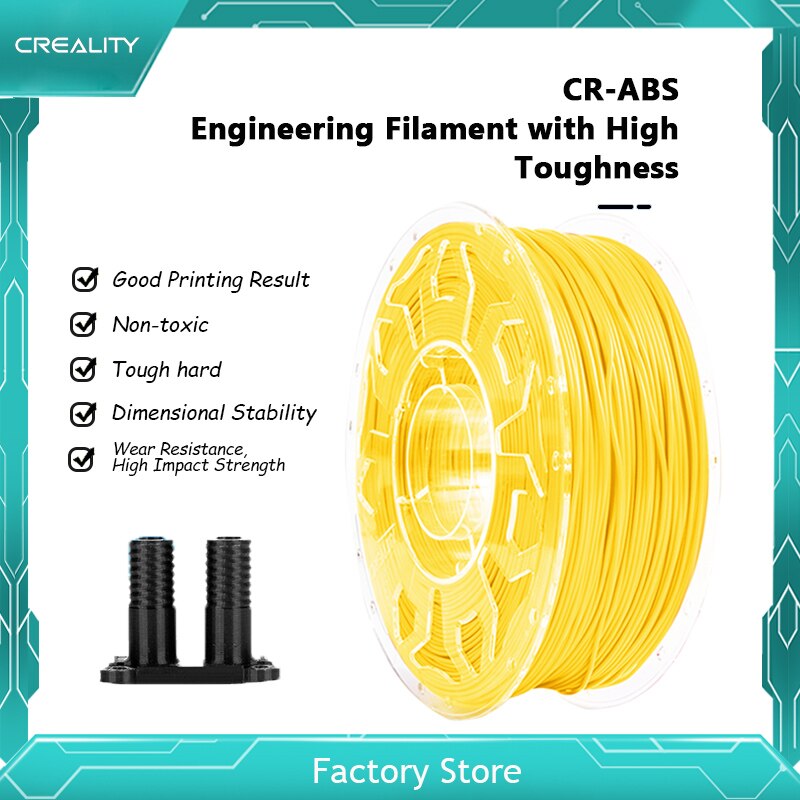 Filament pour imprimante 3D, Non toxique, Creality CR-ABS, 1.75mm, 1KG, matériau d&#39;impression, Ender-3, V2, Ender 3, 5S1 Pro, V2, V3
