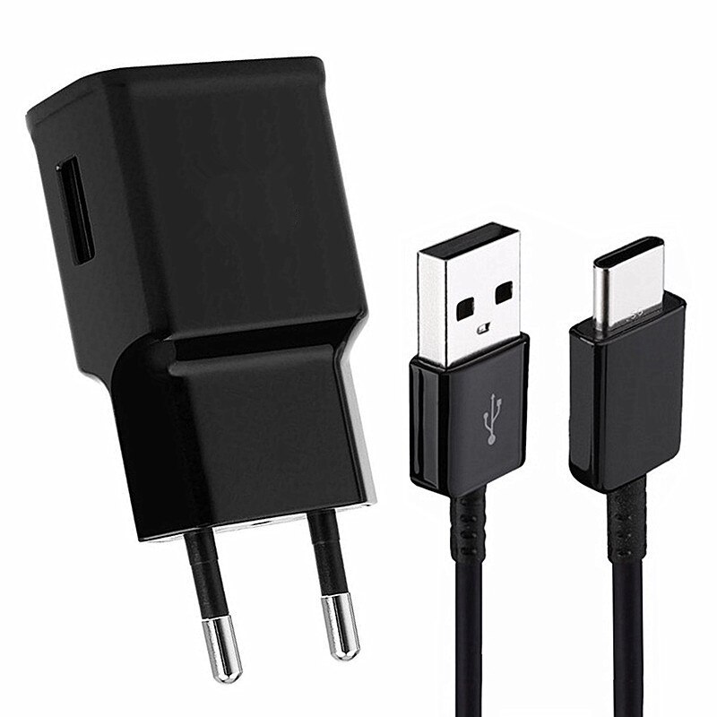 Câble USB type-c pour recharge rapide et adaptative, compatible avec Samsung S10, A40, Note 10, Moto G6, Huawei P20 Lite, Mate 10, 20, Honor 10, noir
