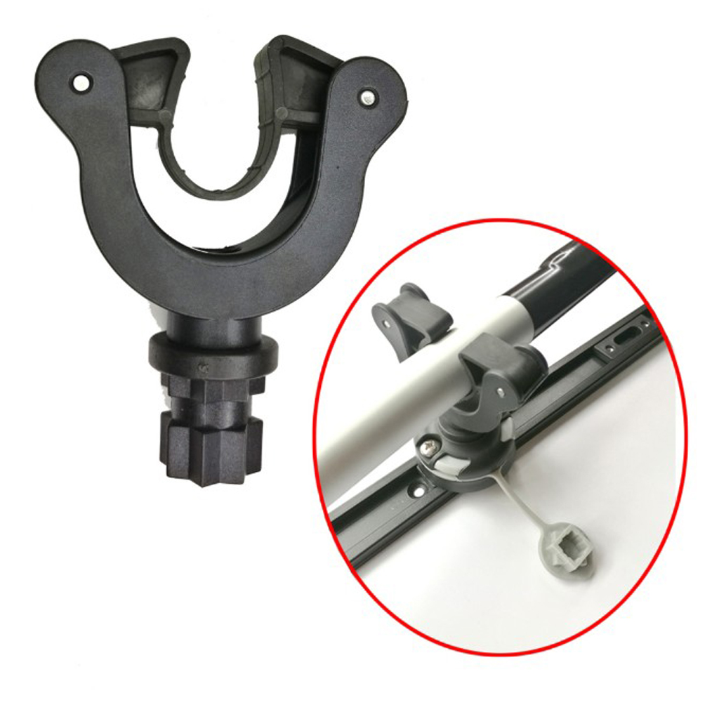 Practical Nylon Kayak Canoe Paddle Holder Clip Track Mount, Inflatable Boat Oars
