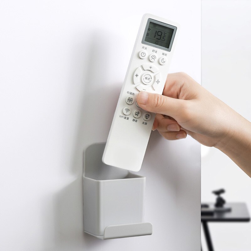 Mobiele telefoon organizer, 24 rasters doe-het-zelf houten mobiele telefoon platte desktop opbergdoos met meerdere kleuren voor kantoor- en schoolbenodigdheden - beige