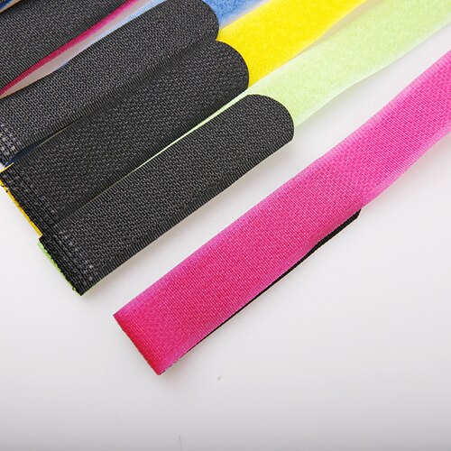 50 teile/los Mehrweg Kabelbinder Riemen mit Kunststoff Geschmack Streifen Nylon Gurt mit Schnalle 20*300mm Haken