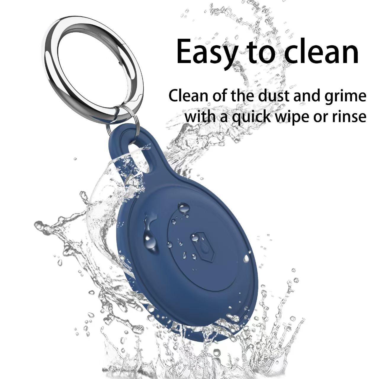 AirTag-Halfter Schlüsselanhänger – IPX6 Wasserdicht, Anti-Verlust, Kratzfeste Hülle für Apfel AirTag – für Schlüssel, Haustiere, Gepäck