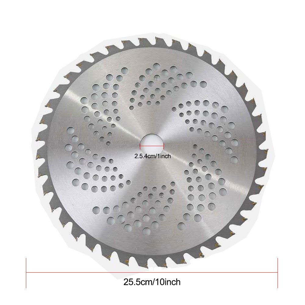 Brush Cutter Blade 40/60/80T With Holes Alloy Steel Saw Cutting Blade Replacement Brush Cutter Accessories
