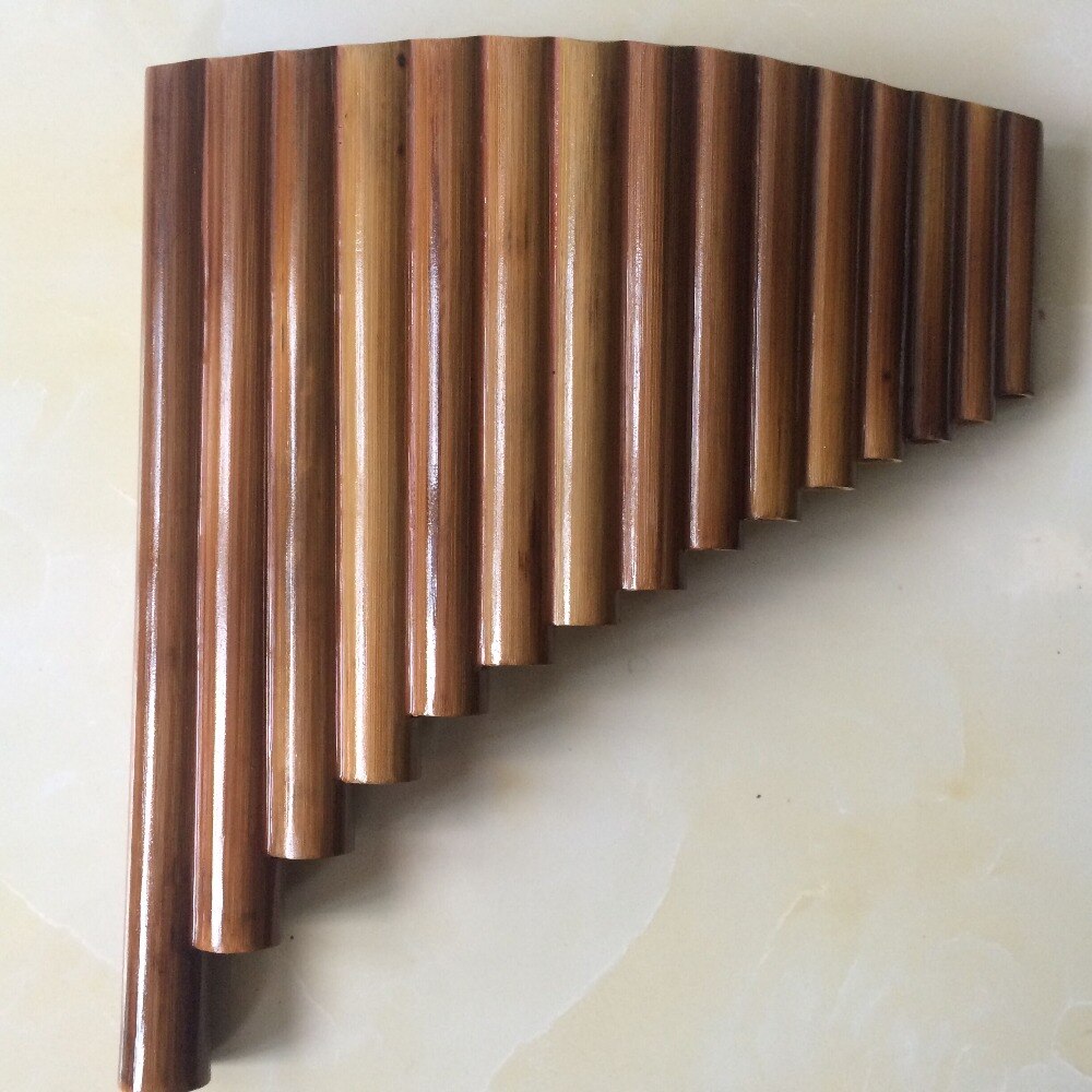 SevenAngel Handgemaakte Rechterhand 15 Buizen Bamboe Panflute Sleutel van G Houtblazers Fluit Xiao Folk Muziekinstrumenten leidingen Dizi
