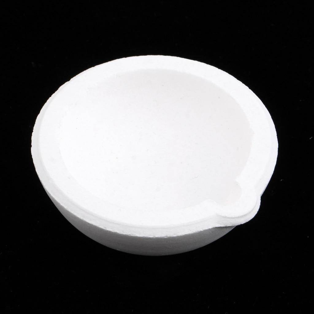 100g Jewelry Casting Crucible Cup Dish Bowl Pot Casting Melting Crucible Bowl for Silver Color Copper Fused Quartz Silica