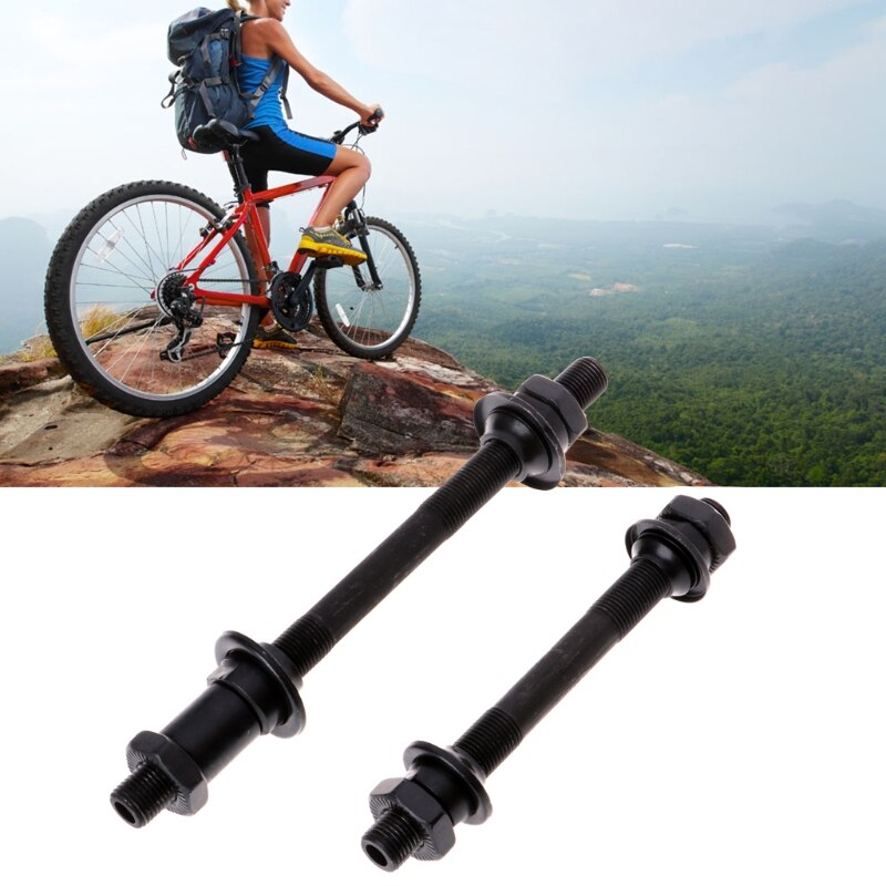 Mountain Bike Bicycle Quick Release Front Back Axles Hollow Hub Shaft Lever J6PF