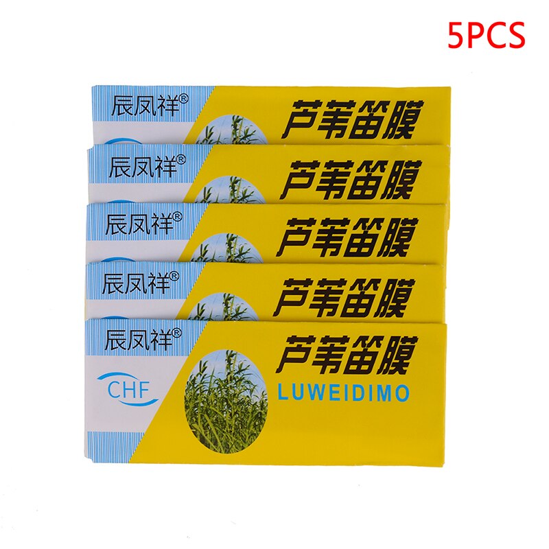 Flauta de bambú Natural especial, Flauta diafragma Dizi china y membrana de Metal, 1 unidad/5 uds.