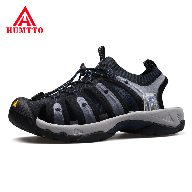 HUMTTO Outdoor Man Strand Sandalen Zomer antislip slijtvast Waterdicht Mannen Strand Schoenen Verstelbare Elastische Band Sandalias