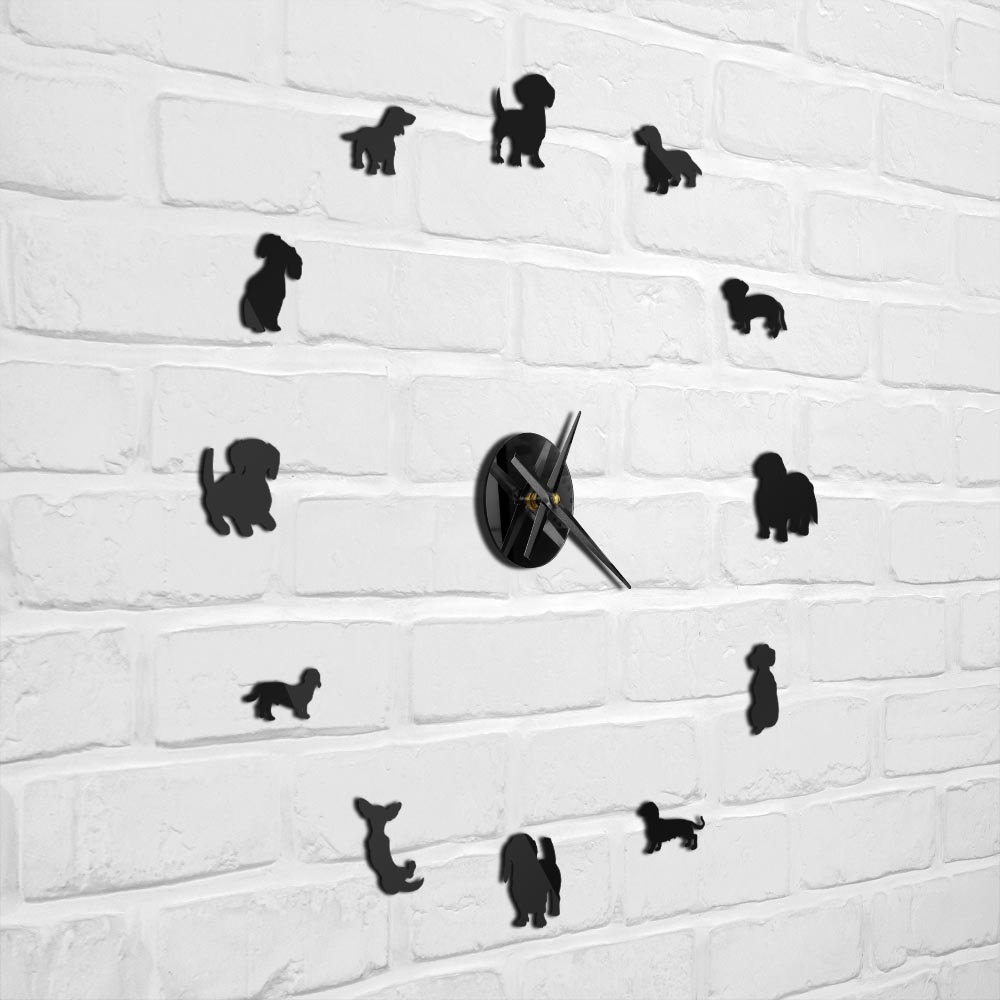 Sewing Machine Wall Clock Tailor Modern Home 3d DIY Acrylic Watch Machine Quartz Needle Silent Sweep Self Adhesive Decor