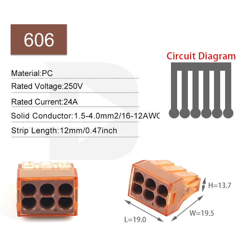 25PCS Snelle Elektrische Kabel Connectors Universele Terminals 2/4/6/8 Pin Voor Abutment aansluitdoos Led Licht Regelmatige Verbinding: Lavendel