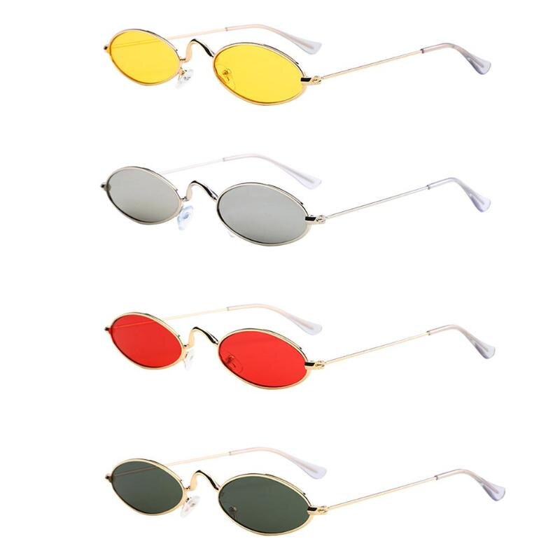 Retro Ronde Zonnebril Voor Vrouwen Mannen Kleine Ovale Aluminium Frame Zomer Stijl Unisex Zonnebril Vrouwelijke Mannelijke Kerstcadeau