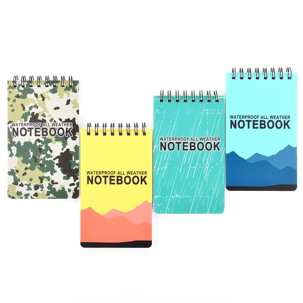 Pro Waterproof Spiral All Weather Notebook Paper Outdoor Rain Notepad 126x76mm Notebook For Office School Students Supplies