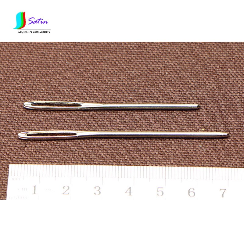 Round Pointed Head Embroidery Cross Stitch Needles DIY Hand Stitches Needle Bigeye Macroporous Sweater Knitting Needles S0019N