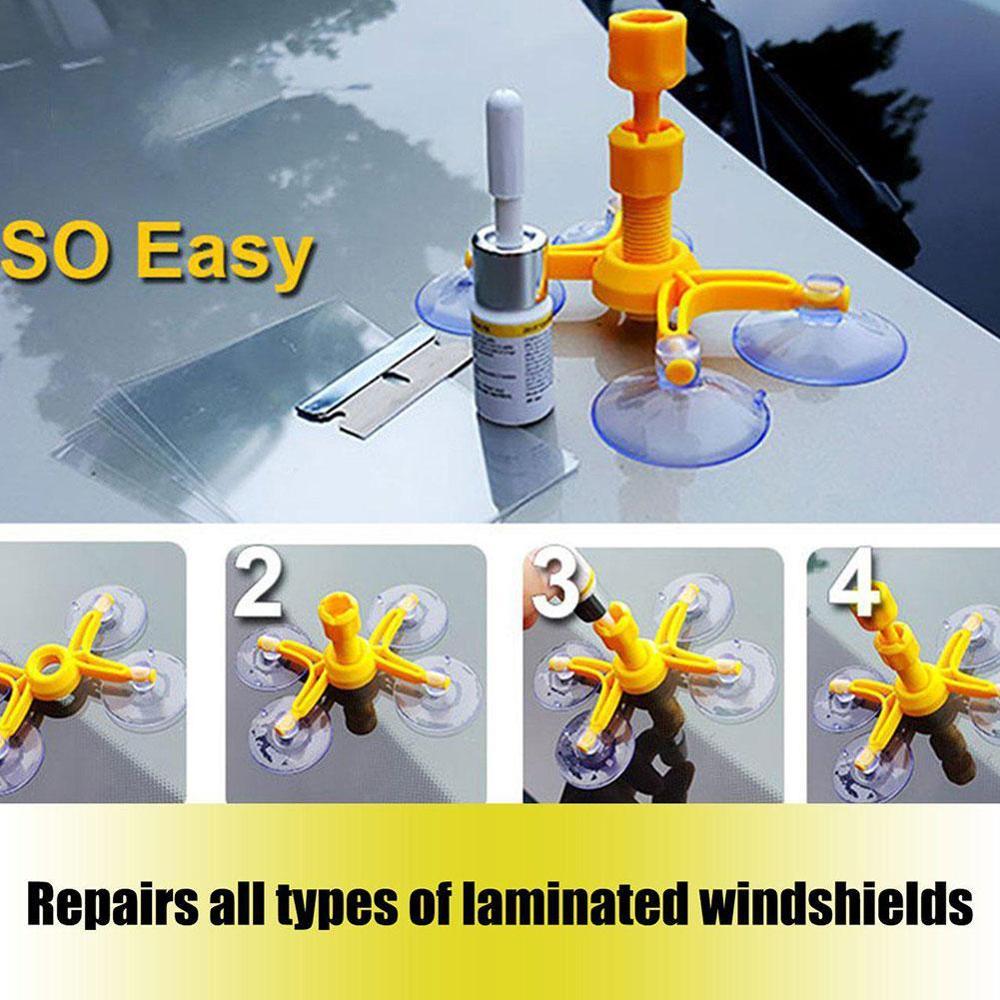 Autostyling voorruit reparatieset auto raam glas gereedschap gereedschap auto raam polijsten scherm barst reparatie reparatie kras restauratie  y2 b 4