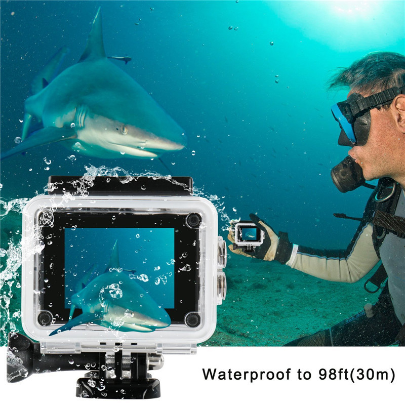 Outdoor Sports Camera Ultra HD 4K Wifi 16MP 2.0 Inch Action Camera 170D Wide Angle 30m Underwater waterproof Helmet Sport Camera