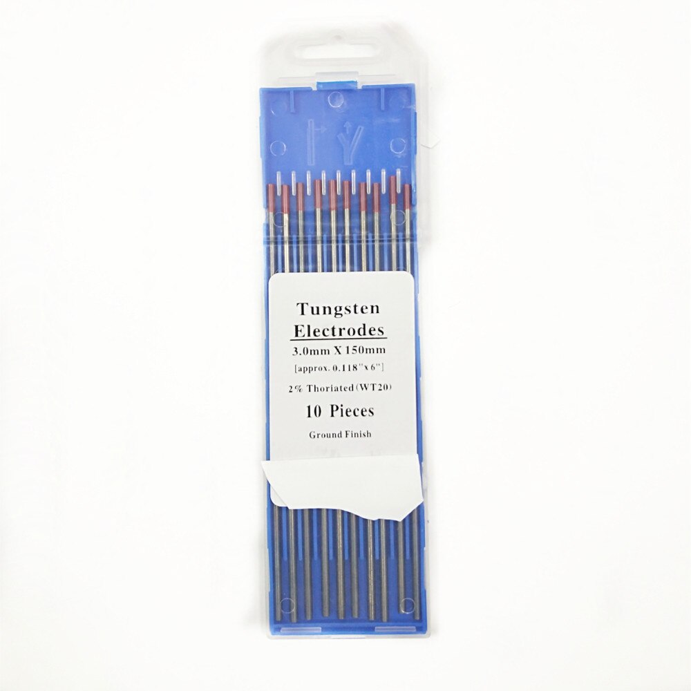 Électrode en tungstène WT20 pour Machine à souder, tige Tig professionnelle, 1.0, 1.6, 2.0, 2.4, 3.0, 3.2mm, option 2%