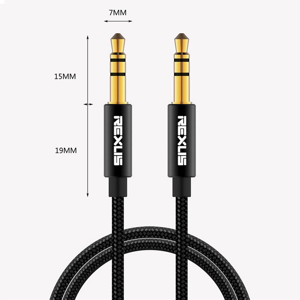 1/1.8/3/5/7.6/10M 3.5Mm Jack Audio Kabel Doek Aux Voor Iphone Auto Hoofdtelefoon Speaker Draad Snoer Voor iphone Voor Samsung