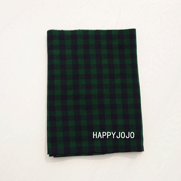 Foulard à carreaux rouge classique pour enfants, petit châle et étroit, pour femmes et garçons, à la: green big plaid