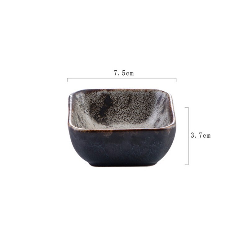 Japanse Keramische Retro Kruiden Saus Schotel Creatieve Boter Mosterd Sushi Azijn Soy Schotel Porselein Schotel Keuken Servies: K