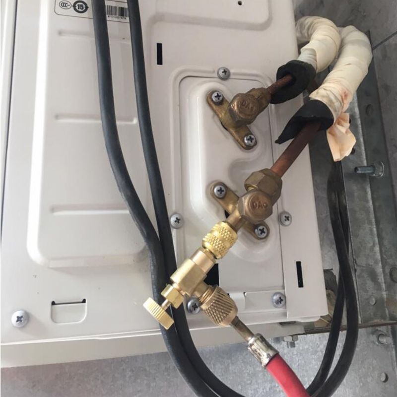 Válvula de seguridad R410A R22 para aire acondicionado, conector de acoplamiento rápido para climatizador, 2 uds.