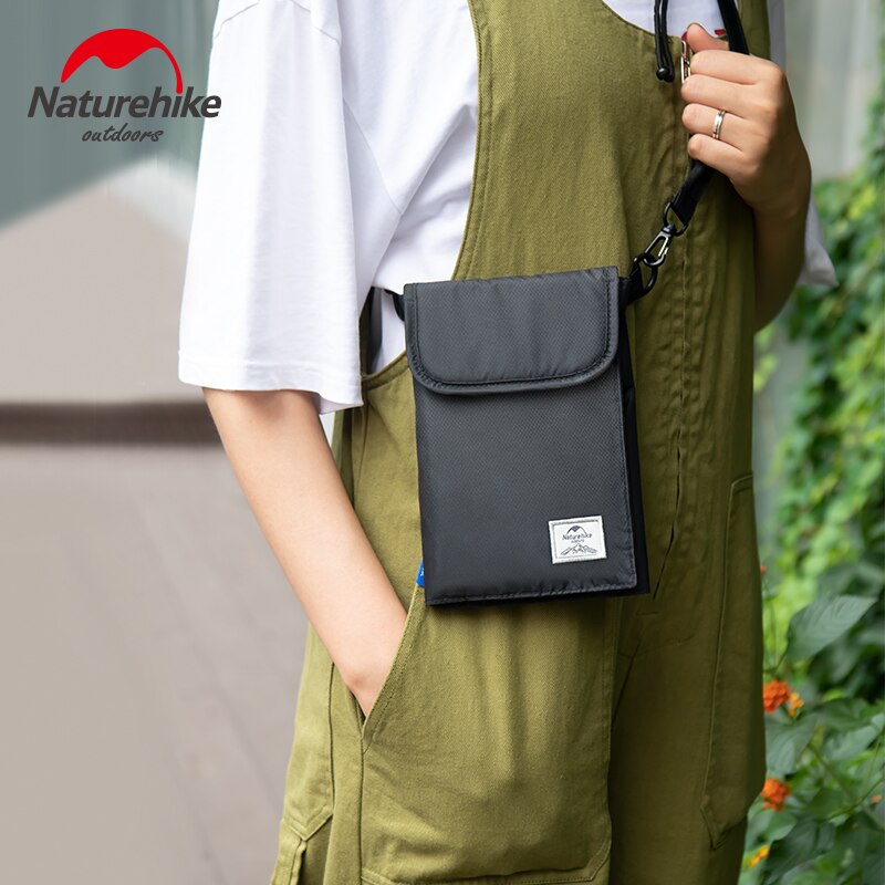 Naturehike Ultralight Outdoor RFID Blocking Anti Theft Travel Bag Multifunctional Wallet Bag Business Passport Ticket Card Waist