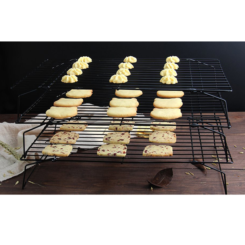 Three layer Cake Cooling Rack Cool Air Rack Macron Network Rack Cookies Bread Cooling Grids Tool Kitchen Pastry Stands