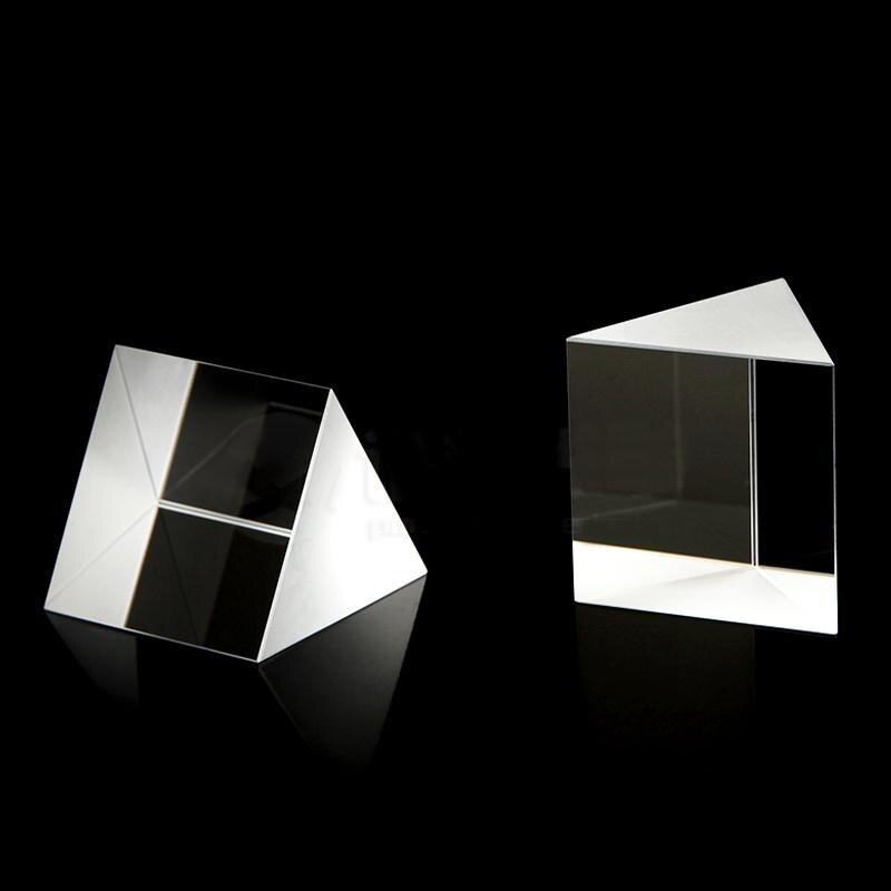 30x30x30mm Optical Glass Prisms Equilateral Triangle Right Angle K9 Prisms Lens Medicine