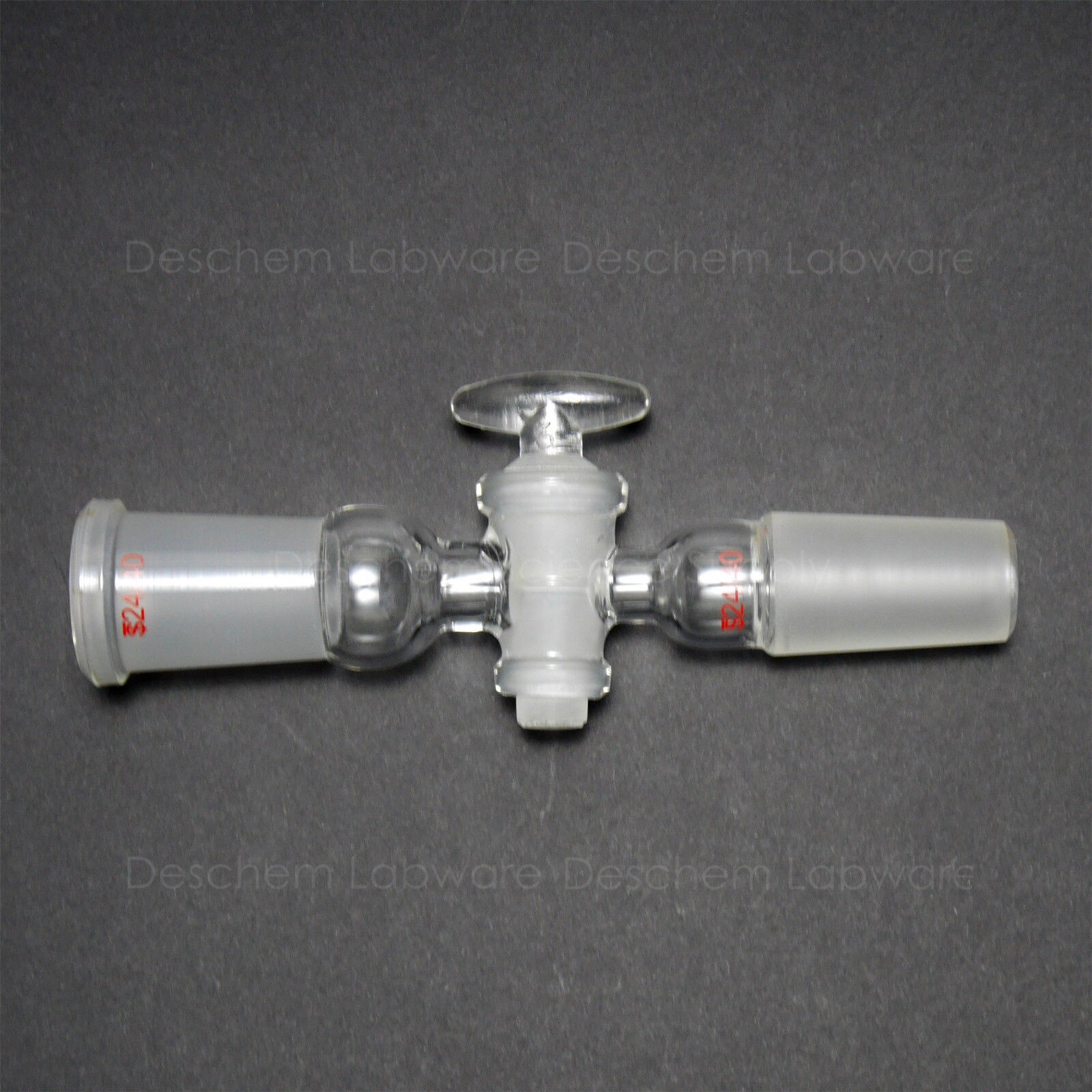 24/40,Glass-Adapter,With Ground Cone & Socket,Glass Stopcock,Lab Chemistry Valve