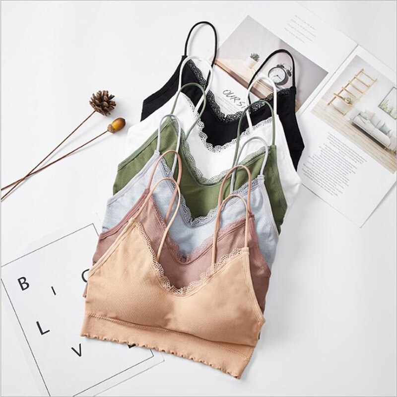 Kvinder sexet crop top selevest solid blonde med tynd skulderrem uden stålring vest åndbare komfortable toppe