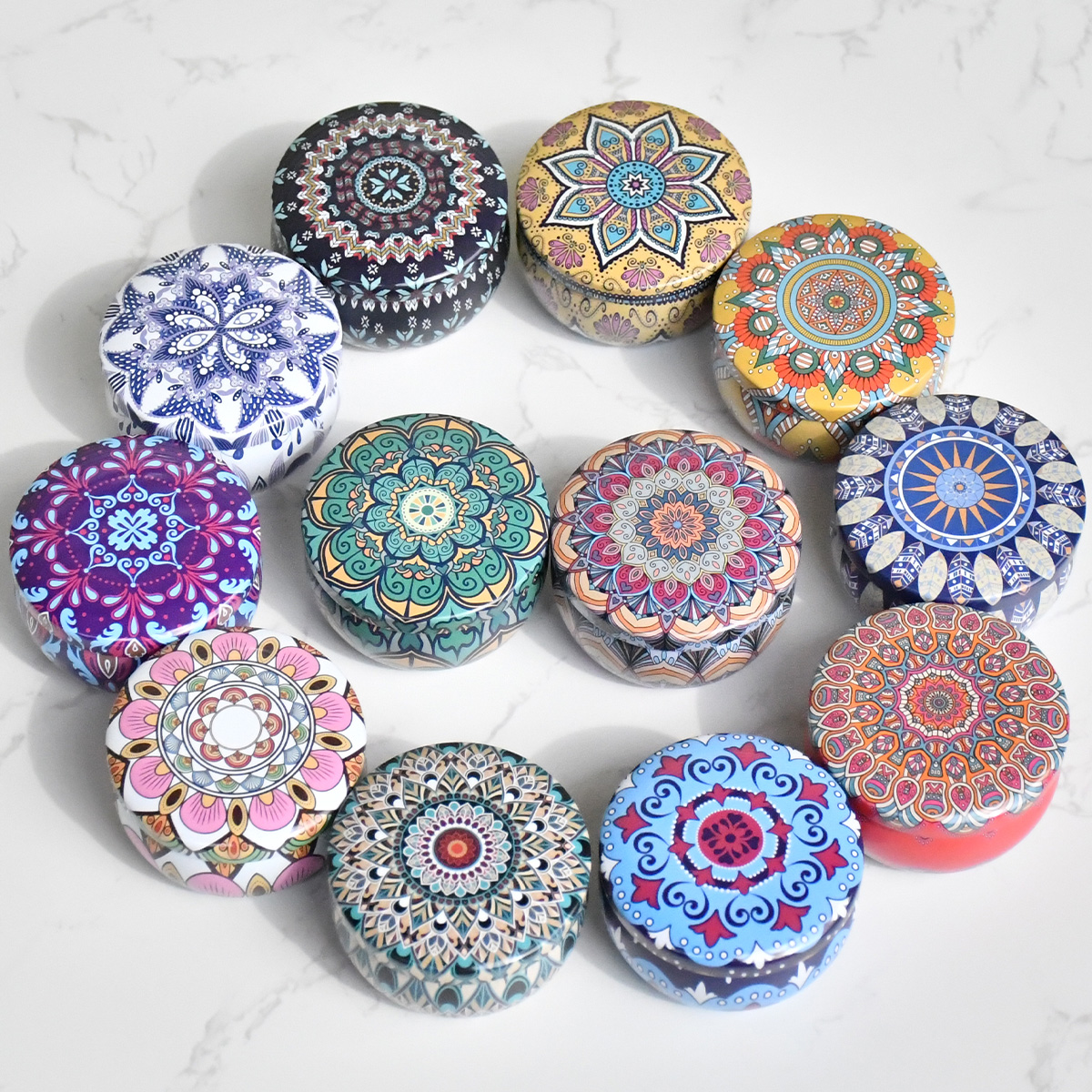 12 stuks gemengde kleur ijzeren kaars blikjes leeg blikje-doos voor het maken van kaarsen met opbergdoos voor droge kruiden en snoepjes: Roze