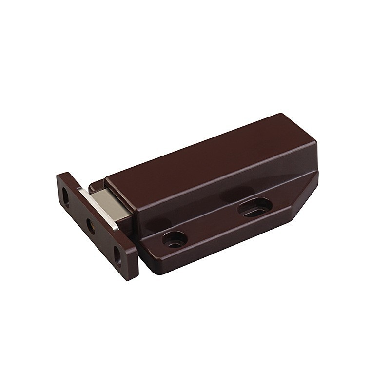 Deur Pusher Zwart Kleur Kast Vangt Magneet Deur Stopt Dichter Magnetische Verborgen Deur Stoppers Demper Buffer Gespen Voor Deuren: YELLOW