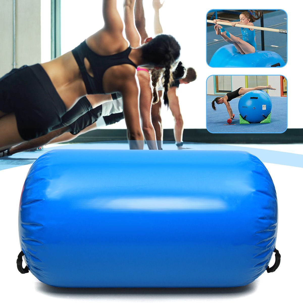 Airtrack Opblaasbare Gymnastiek Gym Lucht Mat 100X85Cm Vloer Thuis Gymnastiek Oefening Omgekeerde Backflip Kolom Tumbling Mat