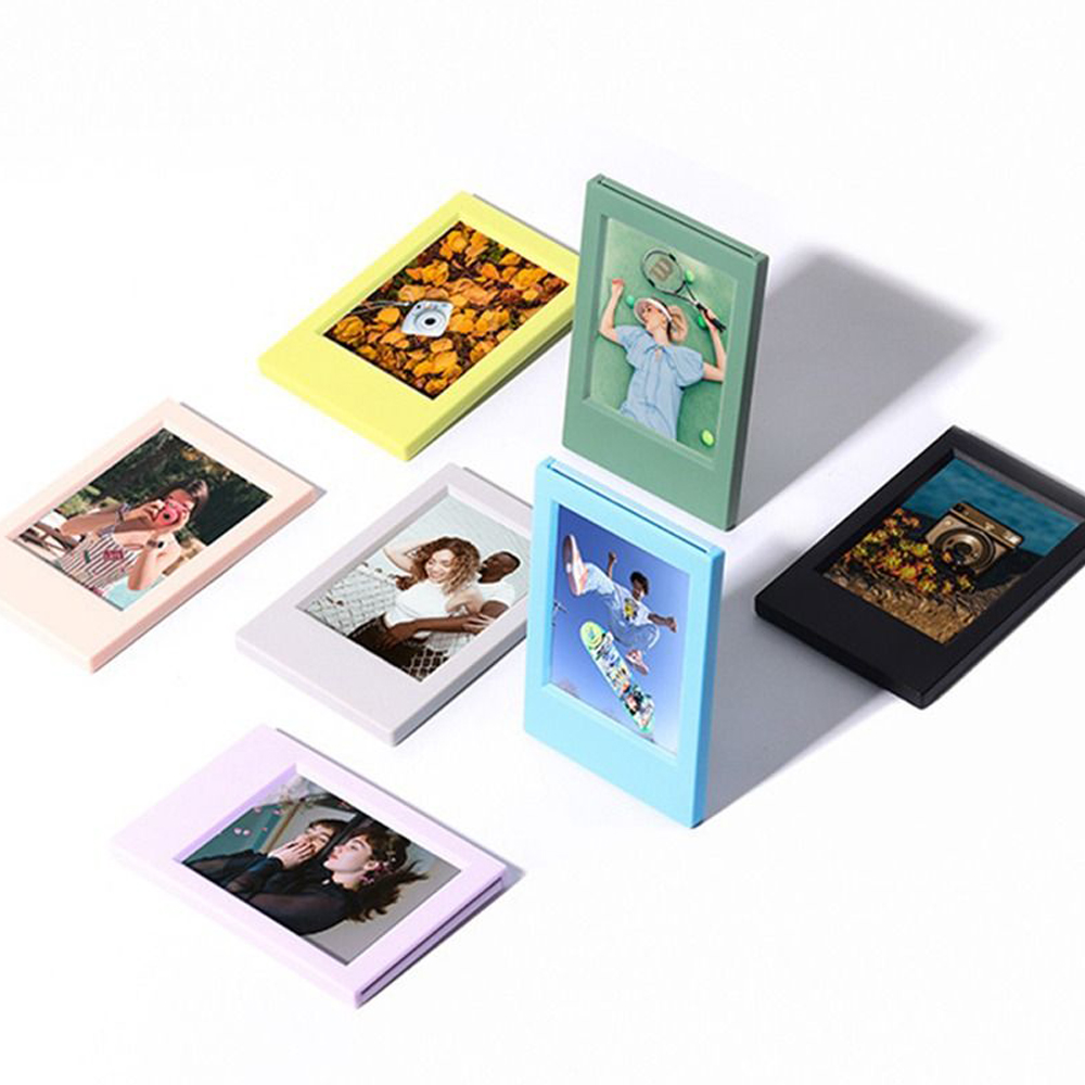 3 inch Vertical Photo Frame Colorful Mini Film Frame Instant Film Camera Picture Holder Art Photo Display Desktop Decor