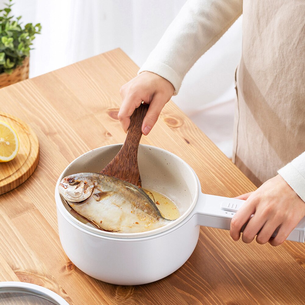 1.5L Electric Cooking Pot Home Dormitory Electric Cooker Steamer Pot Small Electric Pot for Cooking Noodles In Nonstick