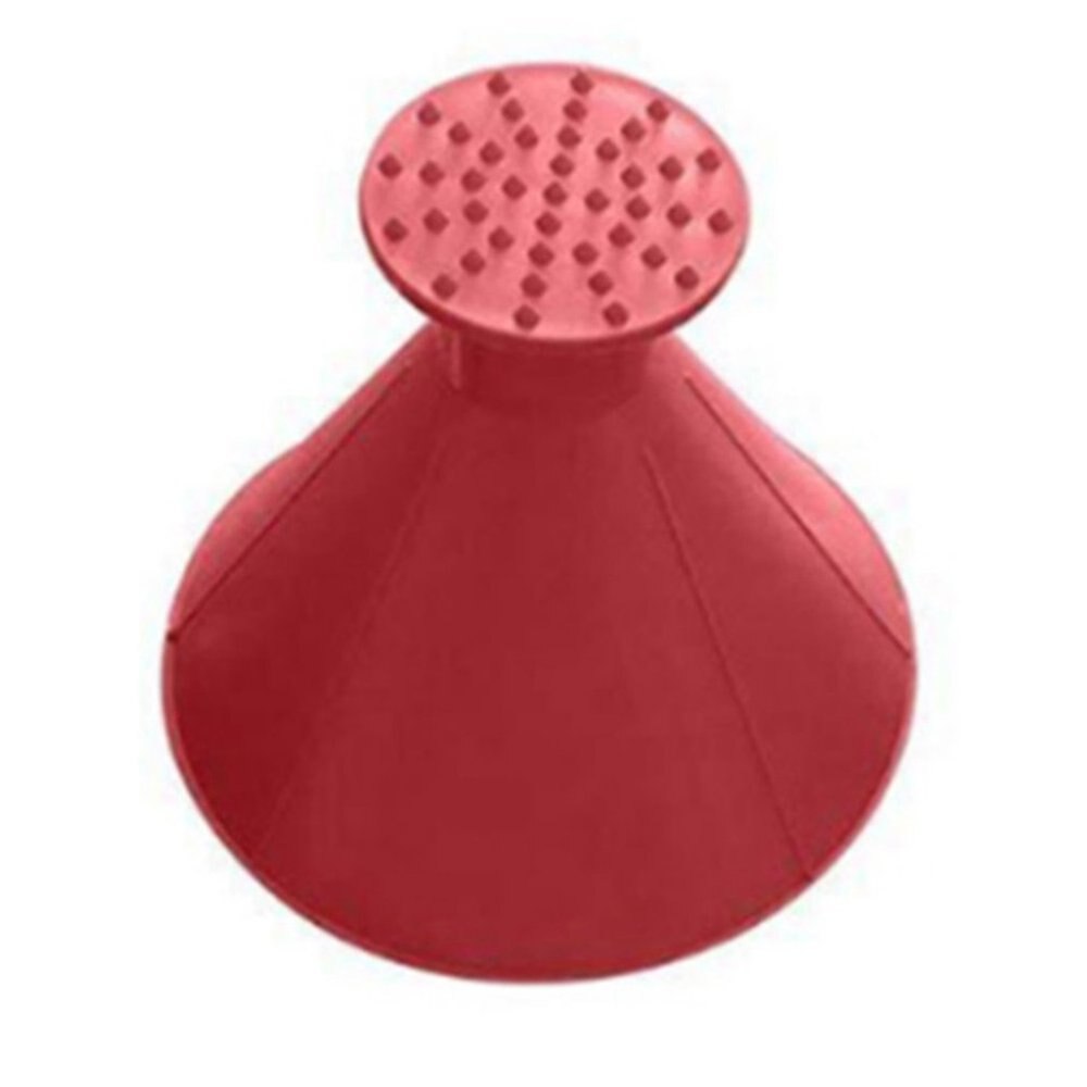 Round Ice Scraper Car Windshield Snow Scraper Funnel Ice Scraper Remove Windshield Snow for Winter Big Horn Shape: Red