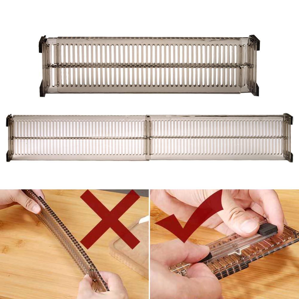 2 stücke Kunststoff Einstellbare Schublade Teiler veranstalter Versenkbare strecken Lagerung Partition Bord Multi-Zweck DIY Heimat Sekretariat