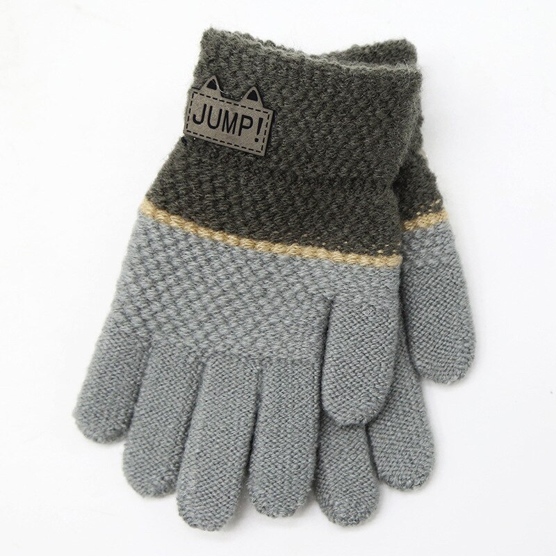 Wecute 15*8Cm Kind Winter Warm Handschoenen Voor Ongeveer 4-7years Jongens Meisjes Zachte Kasjmier Vijf-vinger Handschoenen: T3