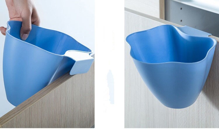 1PC Kitchen Cabinet Door Hanging Trash Garbage Bin Can Rubbish Container Waste Bins OK 0385
