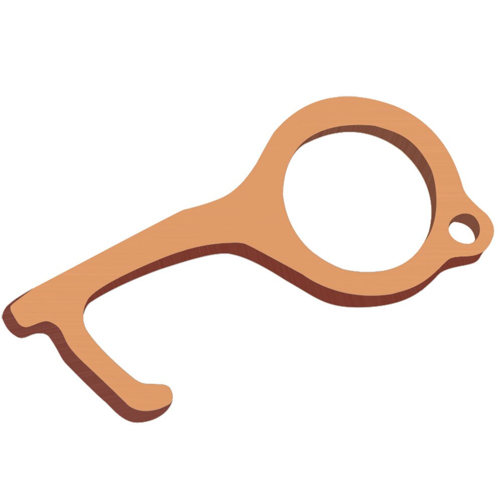 Door Opener Safe Contactless Safety Protection No Touch Key Opener Kits Convenient Non-Contact Door Opener: copper