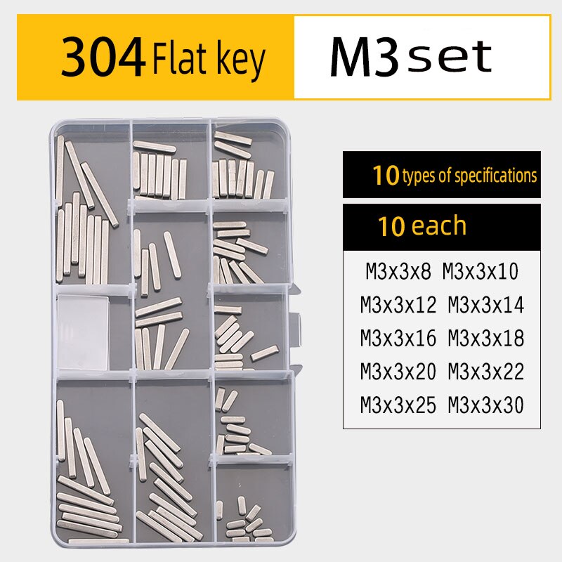 304 stainless steel split pin elastic pin cylindrical pin pin key set