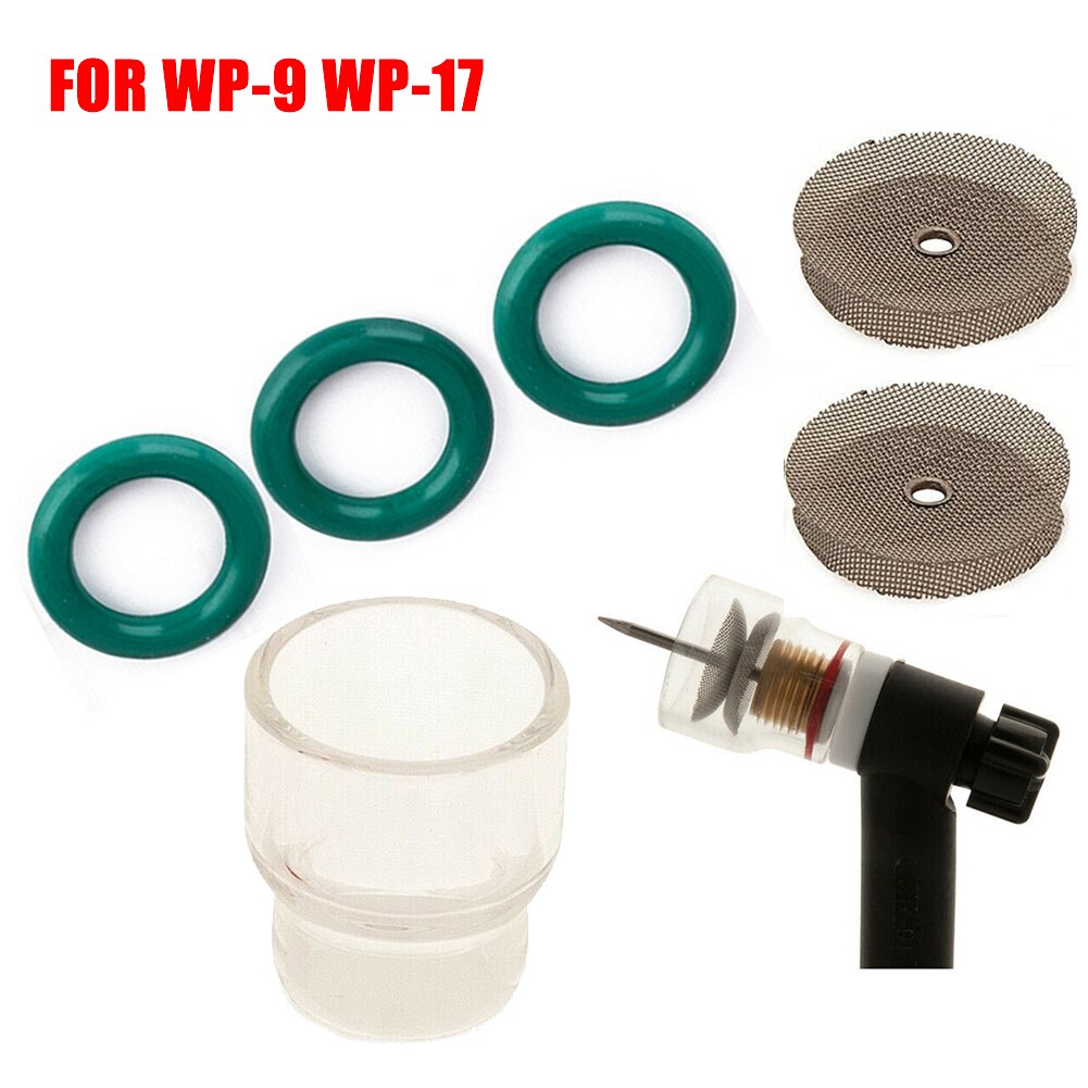 6 stuks  #12 glazen pyrex beker tig lasbrander gasmondstukken voor wp -9 wp-17 kit duurzaam