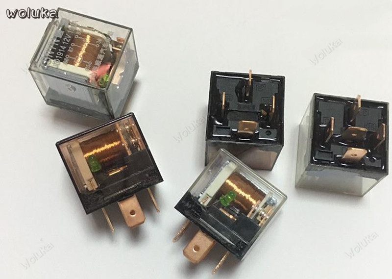 12v/24v universele auto relais 100a transparant waterdicht met licht 4 voet 5 voet dubbel contact relais  cd50 q04